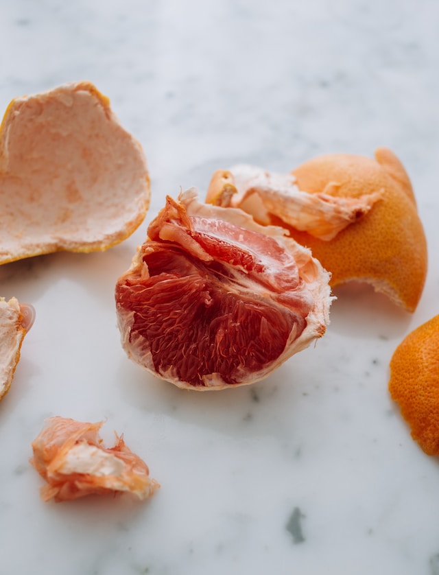 a peeled orange 