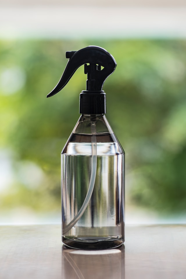 Salt water, one of the home remedies for termites, in a salt water bottle