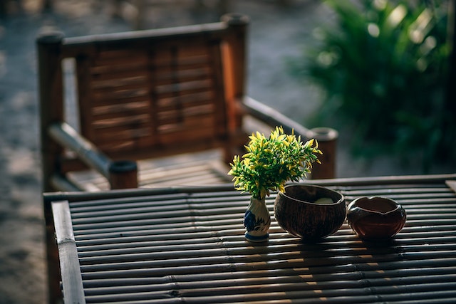 A well-maintained backyard 