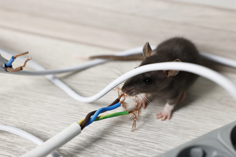 Stop mice from eating your wires by using expert pest control near you.